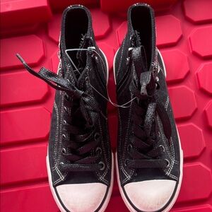 Blowfish Black Distressed High-Top Women's Sneakers